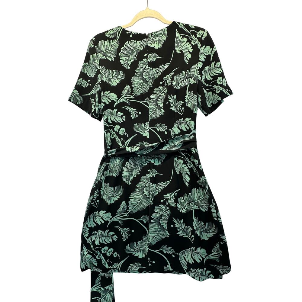 Cinq à Sept Bia Palm Print Mini Dress with Tie Side Size 4 - Picture 5 of 8